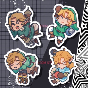 Legend of Zelda hängende Link-Aufkleber | Vinyl | Abziehbilder