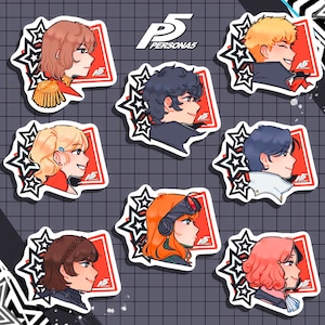 Persona 5 Phantom Thieves Metaverse Stickers | Matte | Decals | Stationery