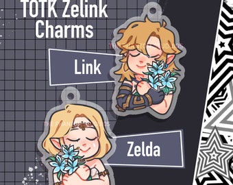 Tears of the Kingdom Link i Zelda Charm | Akryl | Breloczki