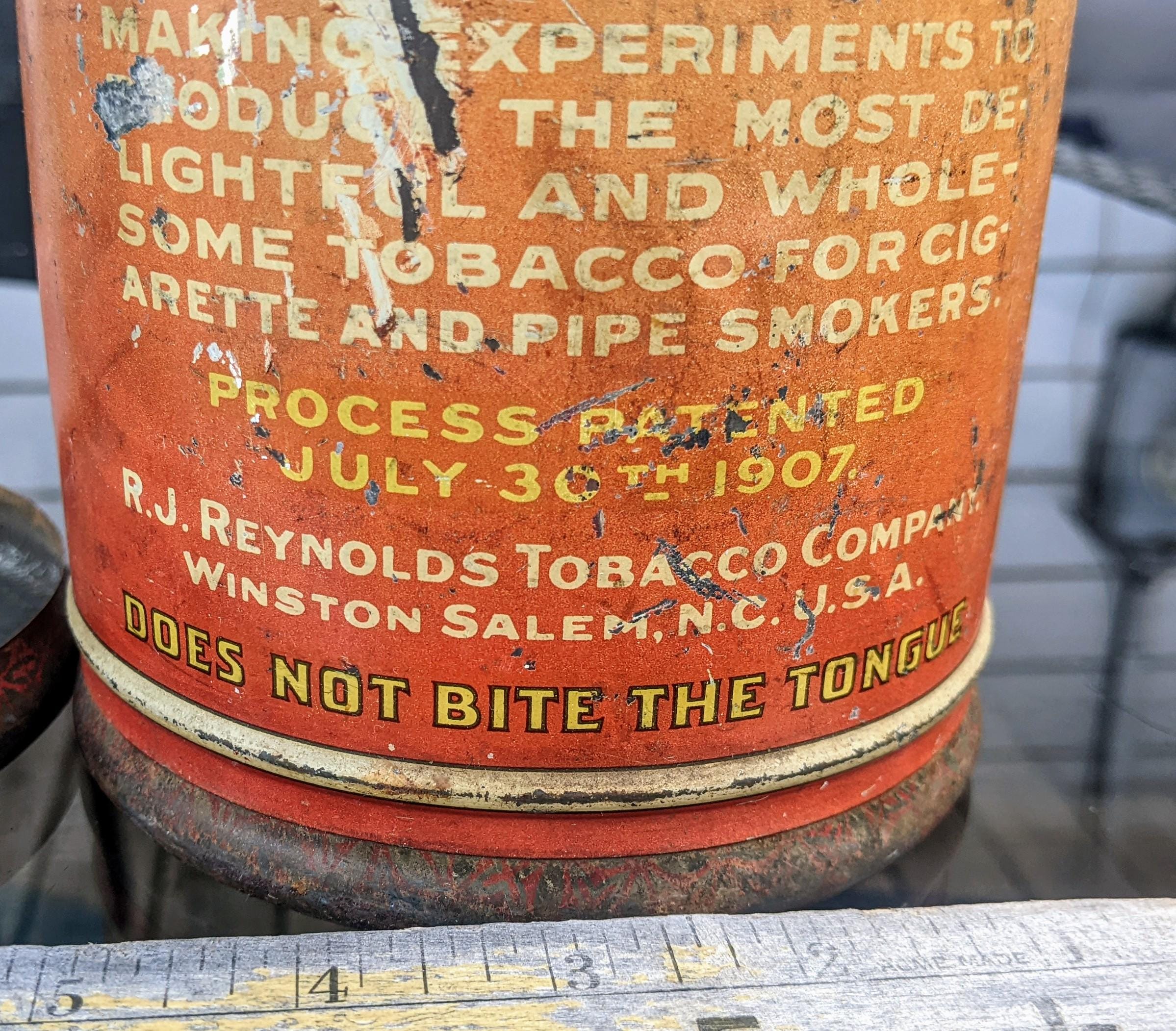 Vintage Empty Prince Albert Tobacco Tin: Large Crimp Cut Can, USA Made