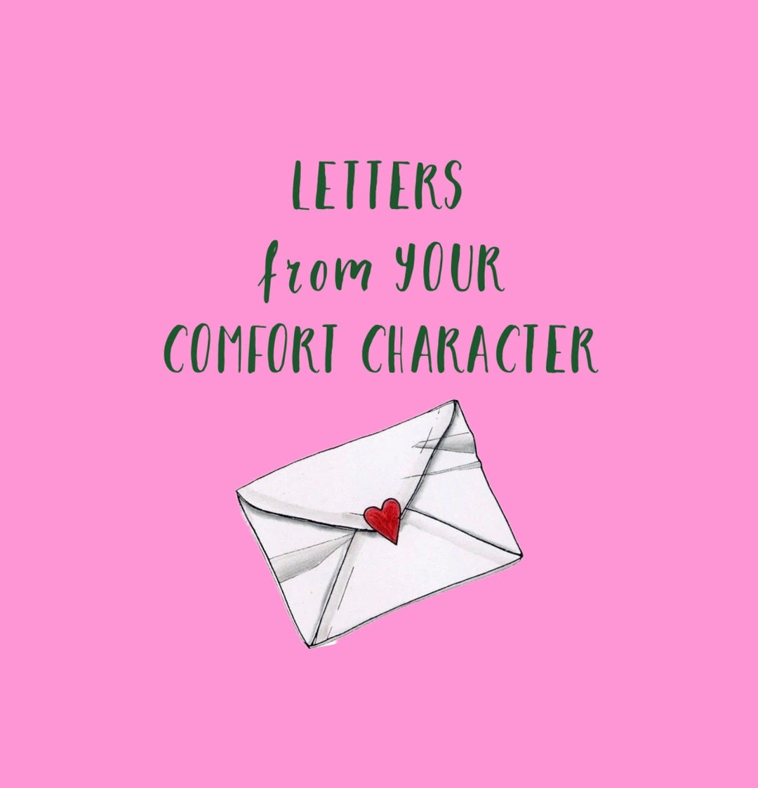 Letter From Your Comfort Character Etsy