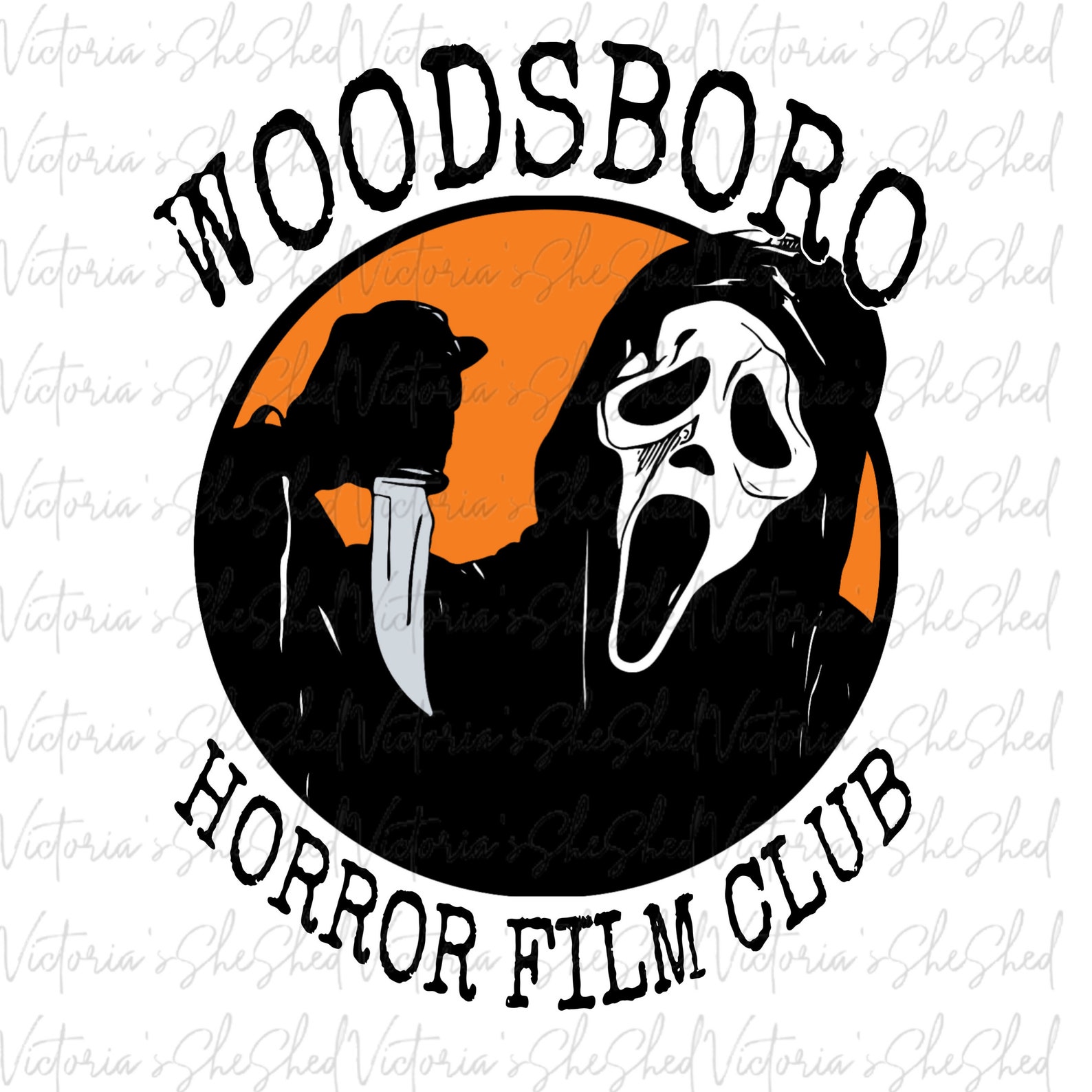 Scream Woodsboro Horror Film Club Png Sublimation Image - Etsy