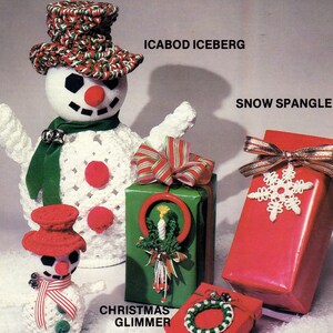 Vintage Christmas Macrame Patterns Knotting Projects Tree-Time Favorites PDF Instant Digital Download 18 Tree Ornaments Snowman and More