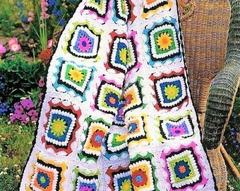 Kaleidoscope Granny Blanket Pattern - Etsy