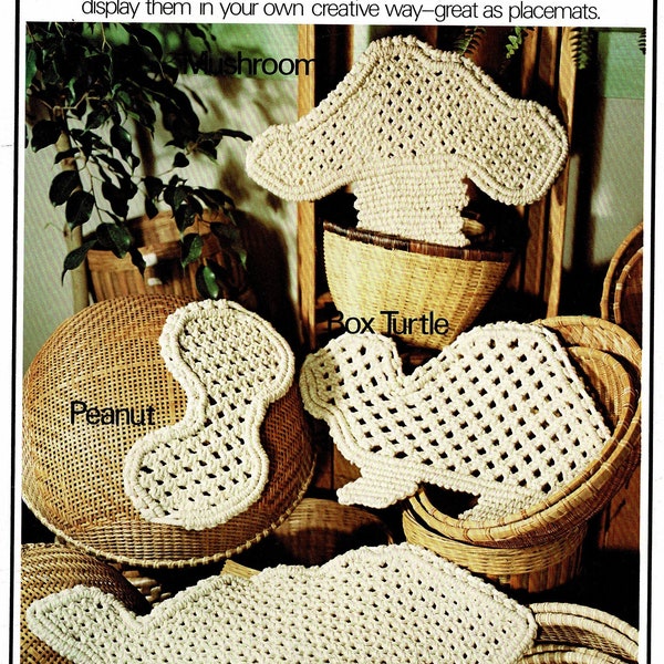 Vintage Macrame Boutique Patterns Book Retro 1976 PDF Instant Digital Download Large Wall Hanging Plant Hangers Bird Cage Boho Decor