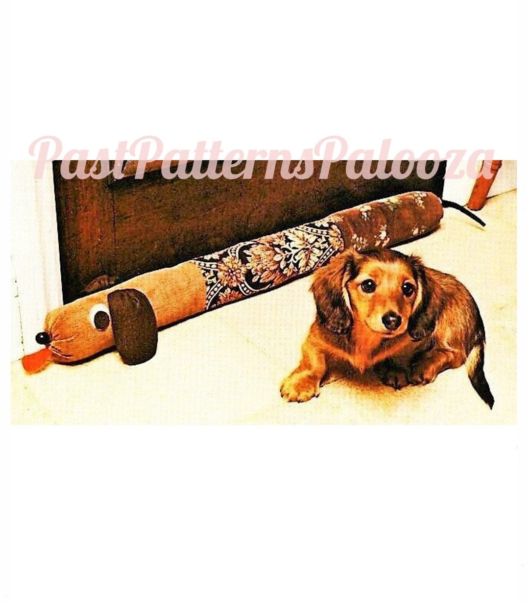 Vintage Sewing Pattern 30 Dachshund Dog Draft Stopper Dodger PDF