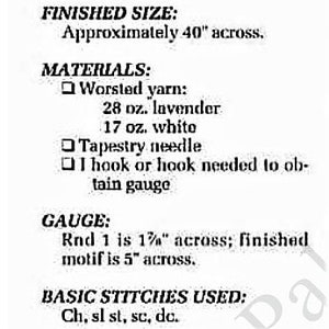 Vintage Crochet Pattern Hexagon Flower Blanket Afghan PDF Instant Digital Download Pretty Floral Throw 40x40 10 Ply imagen 3
