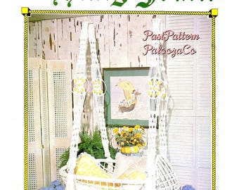 Vintage Julianos Hang It All Book 3 Macrame Patterns PDF Instant Digital Download 12 Unique Projects Pot Hangers Baby Bassinet Cradle