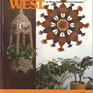 Vintage Macrame West Patterns Owls Plant Pot Hanger Globe Hangers Navajo Designs Book PDF Instant Digital Download Knots How To Instruction