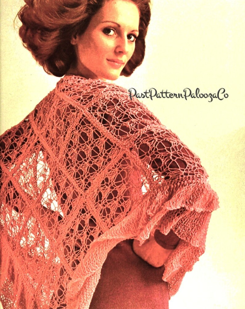 Vintage Crochet and Knitting Pattern Womens Lacy Flower Motif Spider ...