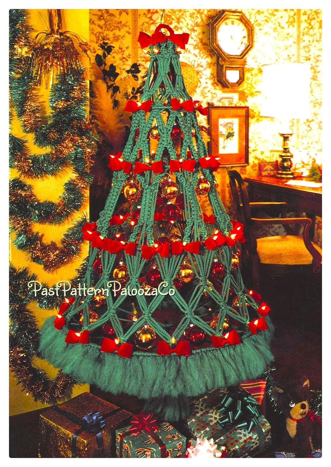 Vintage Macrame Pattern Large 42" Christmas Tree PDF Instant Digital ...