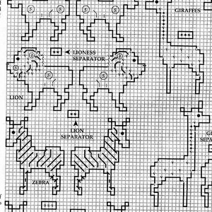 Vintage Plastic Canvas Pattern Noahs Ark Toy Play Set or Centerpiece Display PDF Instant Digital Download 7 Mesh image 4