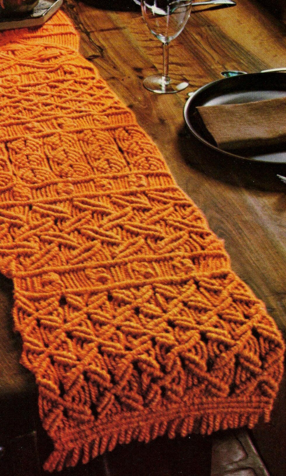 Vintage Macrame Table Runner Pattern PDF Instant Digital Download ...