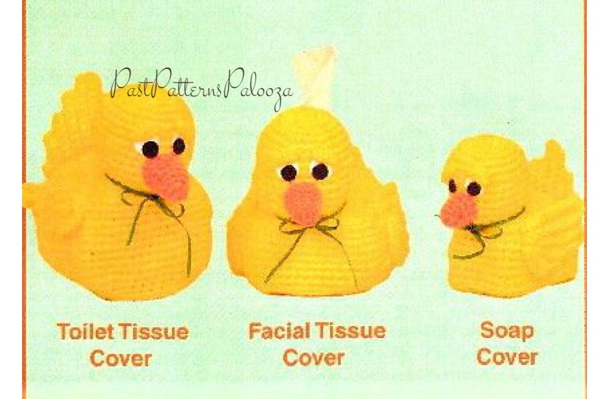 32 Rubber Duck Crochet Patterns for Quirky Handmade Gifts and Cute Decor 32 Vintage Crochet Pattern Yellow Rubber Duckie Ducks