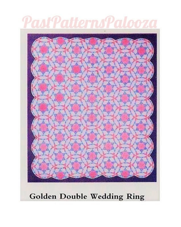 Golden wedding ring quilt deals