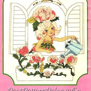 Vintage Rose Petal Place Counted Cross Stitch Patterns Collection 18 Designs PDF Instant Digital Download 1984