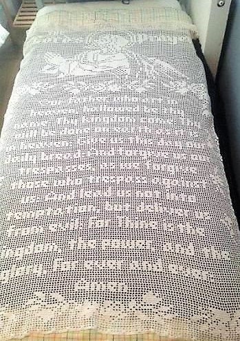 Vintage Filet Crochet Pattern the Lords Prayer Panel or Wall - Etsy Canada