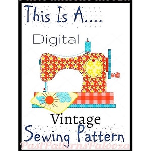 Vintage Sewing Pattern Pony Horse Tote Bag Waterproof Stable Bag Cinched Carry-All PDF Instant Digital Download image 5