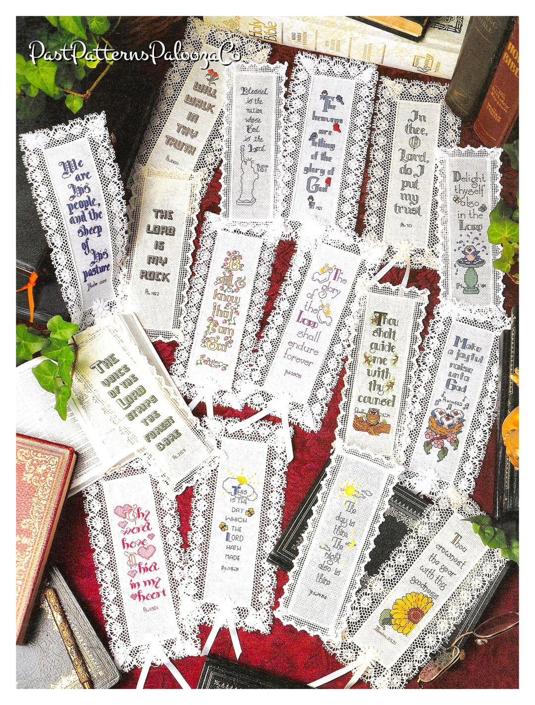 Vintage Cross Stitch Patterns 24 Religious Bookmarks PDF