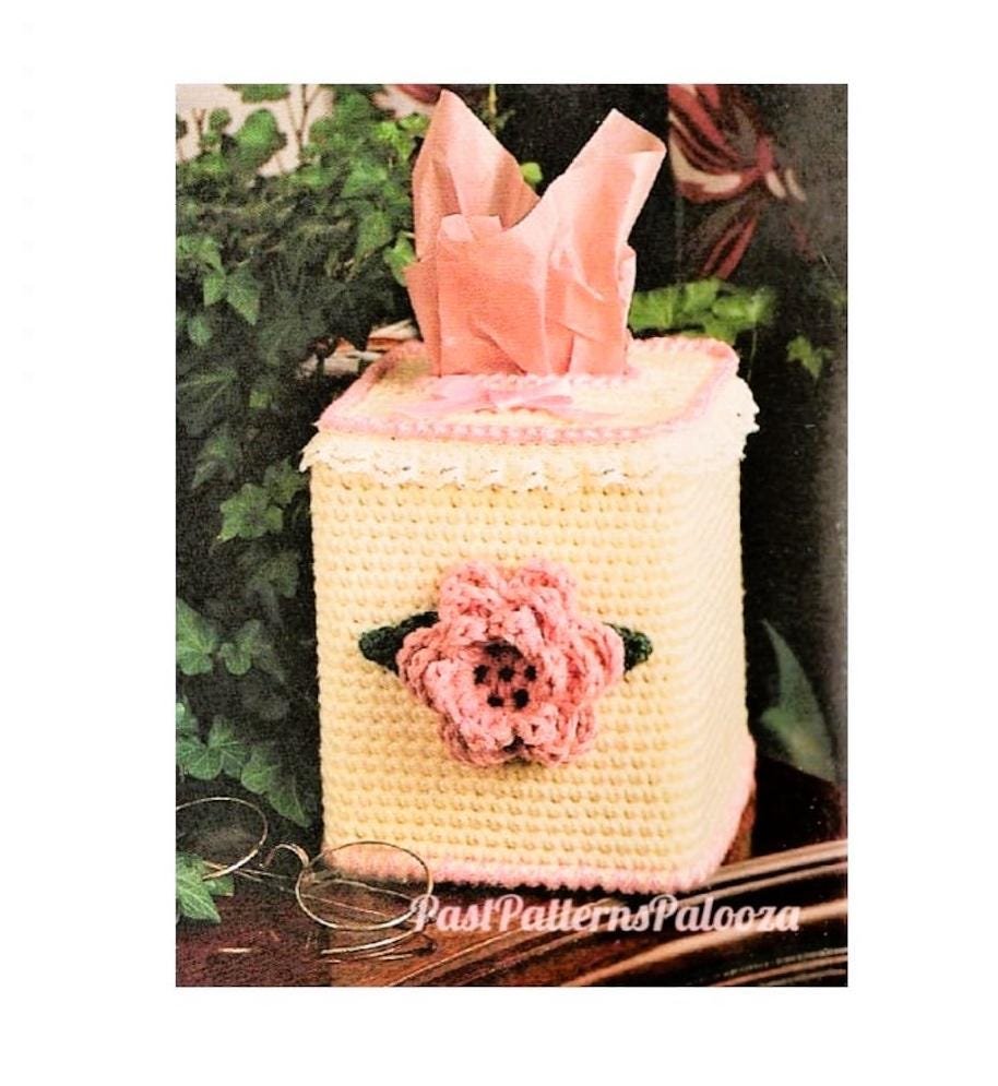 28 Vintage Rose Crochet Patterns: Add Old-World Charm to Your Creations 24 Vintage Crochet Pattern Victorian Rose Tissue Box Cover
