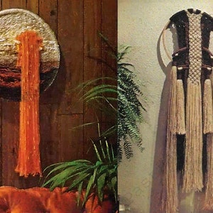 Vintage Macrame Patterns Book Fiber Form & Fantasy Opus No. 1 PDF Instant Digital Download Home Decor Wall Hangings Lamps Bed Headboard 1970 image 7