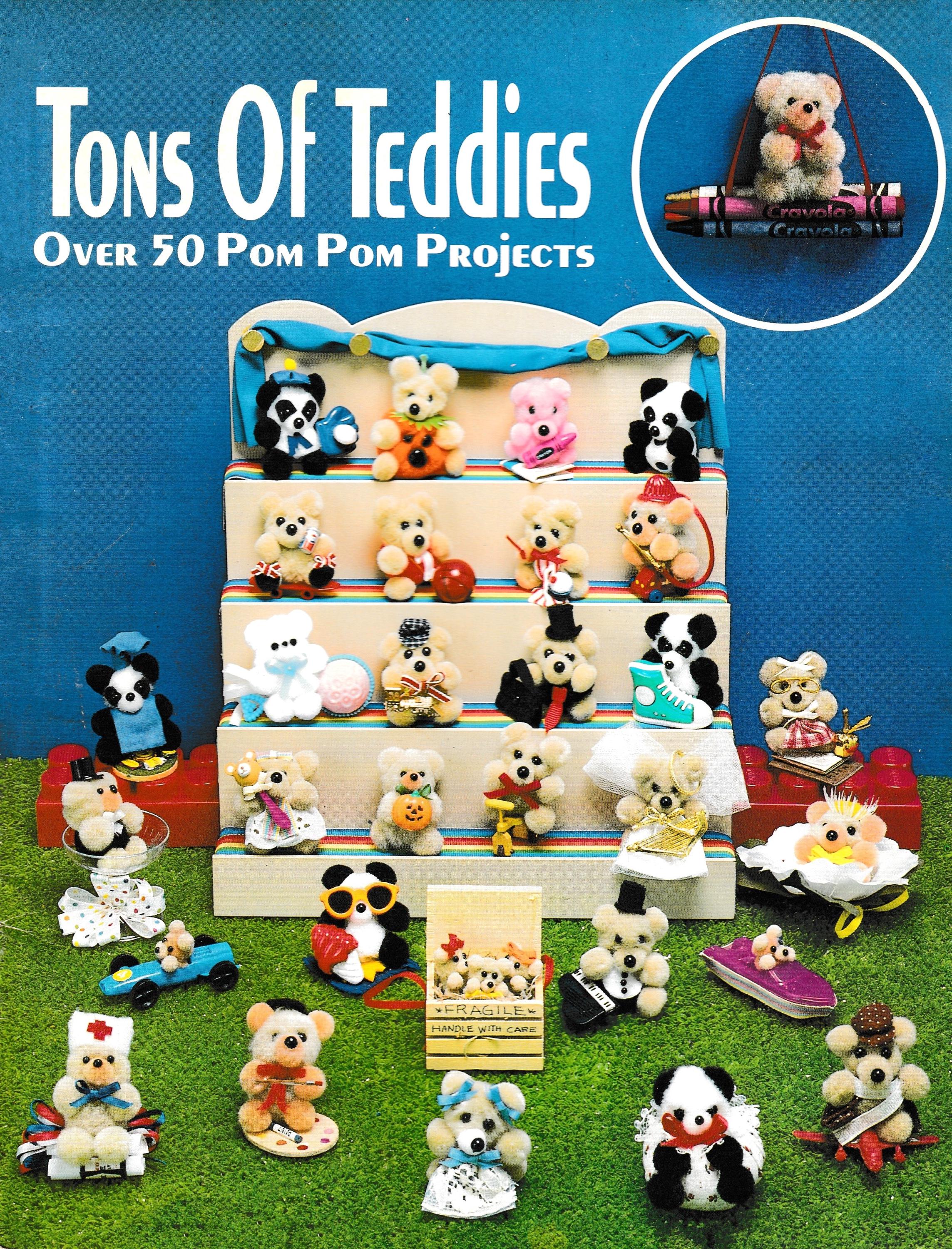 Vintage Pom Pom Bears Craft Pattern Retro 70s Fun Craft PDF Instant ...