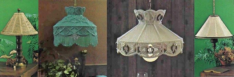 Vintage Macrame Patterns Book Fiber Form & Fantasy Opus No. 1 PDF Instant Digital Download Home Decor Wall Hangings Lamps Bed Headboard 1970 image 5