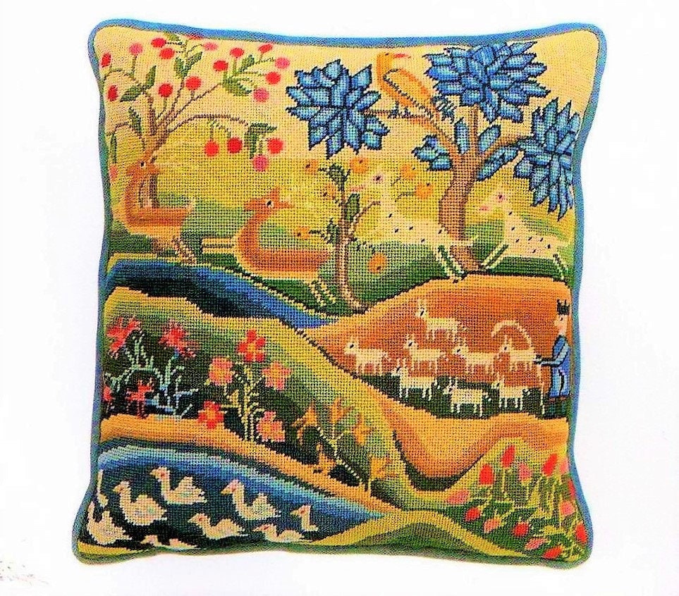 Kit Broderie Erica Wilson – Spring Song Crewel, Neuf, Columbia Minerva