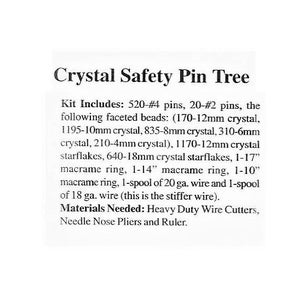 Vintage Christmas Beading Pattern Large 30" Crystal Safety Pin Christmas Tree PDF Instant Digital Download Holiday Centerpiece Bead Craft image 3