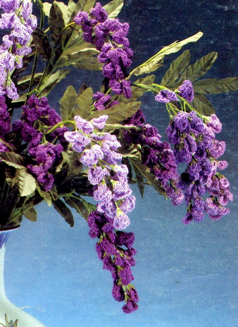 Vintage Crochet Pattern Wisteria Flowers PDF Instant Digital Etsy
