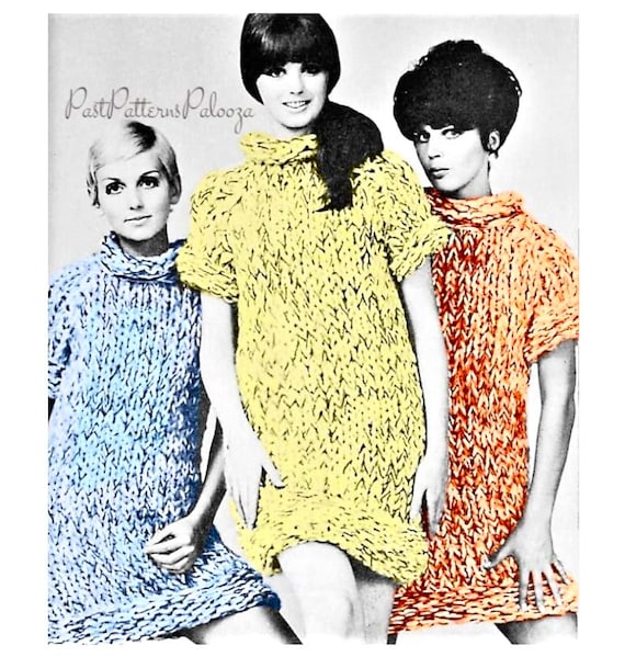 Buy Vintage Knitting Pattern Womens Chunky Knit Mini Dress Retro 1968 PDF Instant Digital Download Boho Mod Dress Big Needle Knits Online in India - Etsy Buy Vintage Knitting Pattern Womens Chunky Knit Mini Dress Retro 1968 PDF Instant Digital Download Boho Mod Dress Big Needle Knits Online in India - Etsy