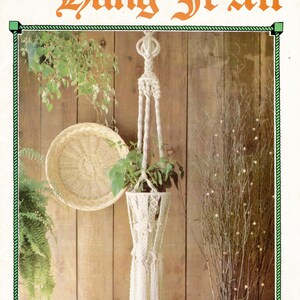 Vintage Julianos Hang It All Book 5 Macrame Patterns eBook PDF Instant Digital Download 11 Unique Retro 1970s Knotwork Projects Baby Swing