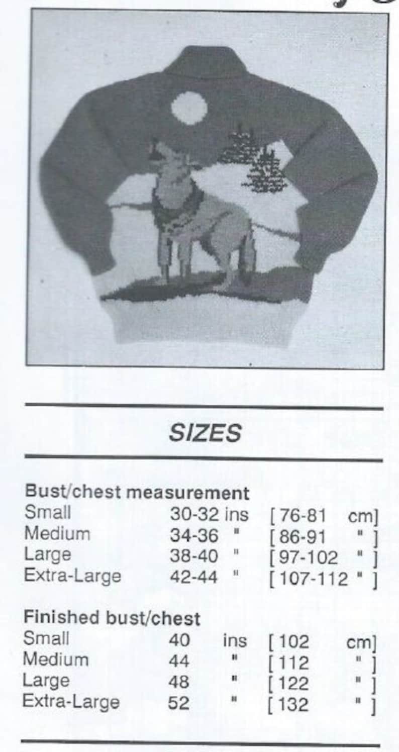 Vintage Knitting Pattern Knit Lone Wolf Sweater Jacket PDF Etsy