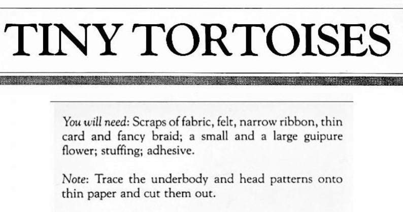 Vintage Sewing Pattern 3 Tiny Turtle Pin Cushions PDF - Etsy