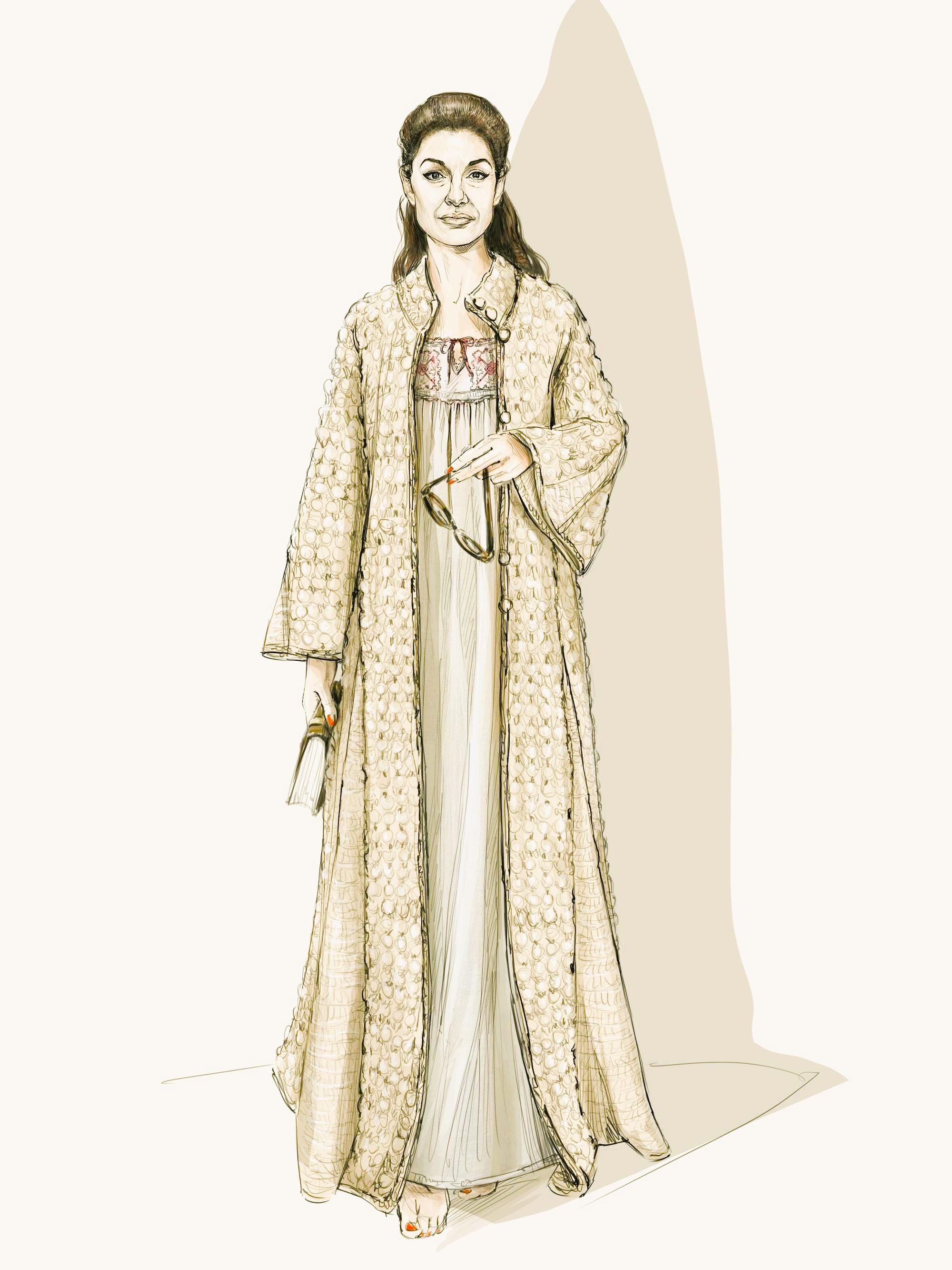 Vintage Crochet Pattern Womens Flared Dressy Maxi Evening Coat or ...