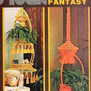 Vintage Macrame Patterns Book Fiber Form & Fantasy Opus No. 1 PDF Instant Digital Download Home Decor Wall Hangings Lamps Bed Headboard 1970 image 3