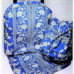 Vintage Travel Ensemble Sewing Pattern Hanging Garment Bag Tote Duffle Bag Cosmetic Case PDF Instant Digital Download Fabric Travel Trio afbeelding 4