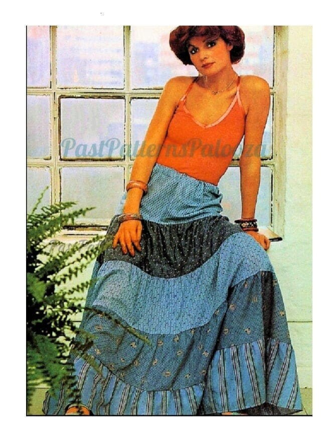 Vintage Tiered Skirt - Etsy