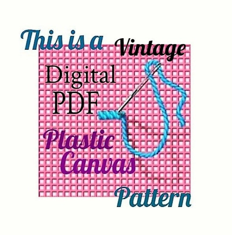 Vintage Plastic Canvas Pattern Noahs Ark Toy Play Set or Centerpiece Display PDF Instant Digital Download 7 Mesh image 5