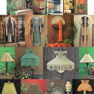 Vintage Macrame Patterns Book Fiber Form & Fantasy Opus No. 1 PDF Instant Digital Download Home Decor Wall Hangings Lamps Bed Headboard 1970