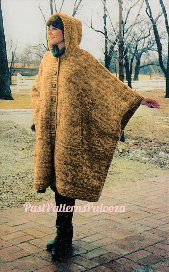 Hooded hot sale sweater cape
