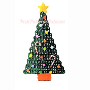 Vintage Crochet Pattern 18" Christmas Tree Wall or Door Hanging PDF Instant Digital Download Fun Easy Holiday Project 10 Ply