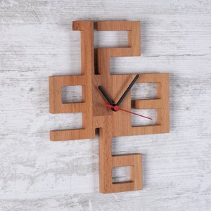 Wooden Wall Clock, Wall Clock Unique, Wood Wall Clock, Wooden Clock, Large wall Clock, Wall Clock wood