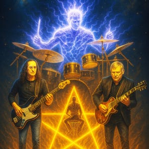 Rush Legends 3 Prints | Neil Peart Spirit Art, Electric Power Trio Poster, Digital Wall Decor Tribute to Geddy Lee & Lifeson