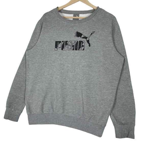 Vintage Puma Sweatshirt Crewneck Grey Pullover Ju… - image 3