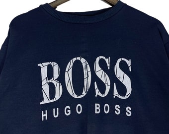 Blue hugo shop boss sweatshirt