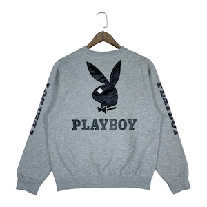 Vintage Y2K Playboy Rasta Sweatshirt/size L/grey Colour