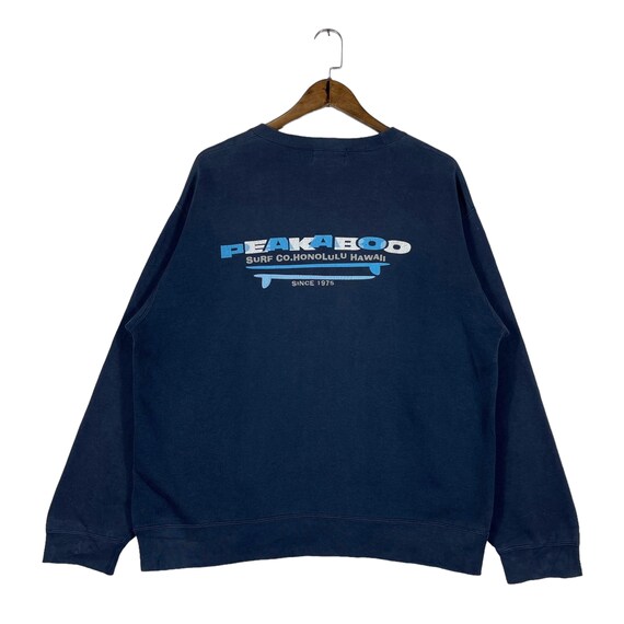 Buy Vintage 90s Peekaboo Surf Style Sweatshirt Crewneck Navy