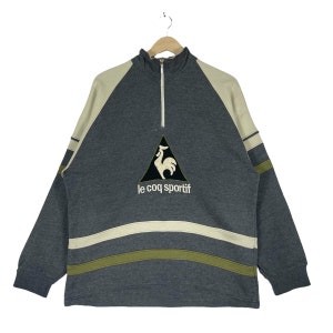 【le coq sportif】 Logo Fleece Sweatshirt ★ Loose Fit le coq sportif】 Logo Fleece Sweatshirt ☆ Loose Fit