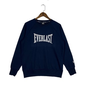 Vintage Everlast Sweatshirt Crewneck Navy Blue Pullover Jumper Size M